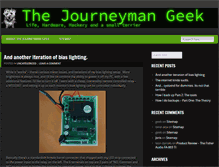 Tablet Screenshot of journeymangeek.com